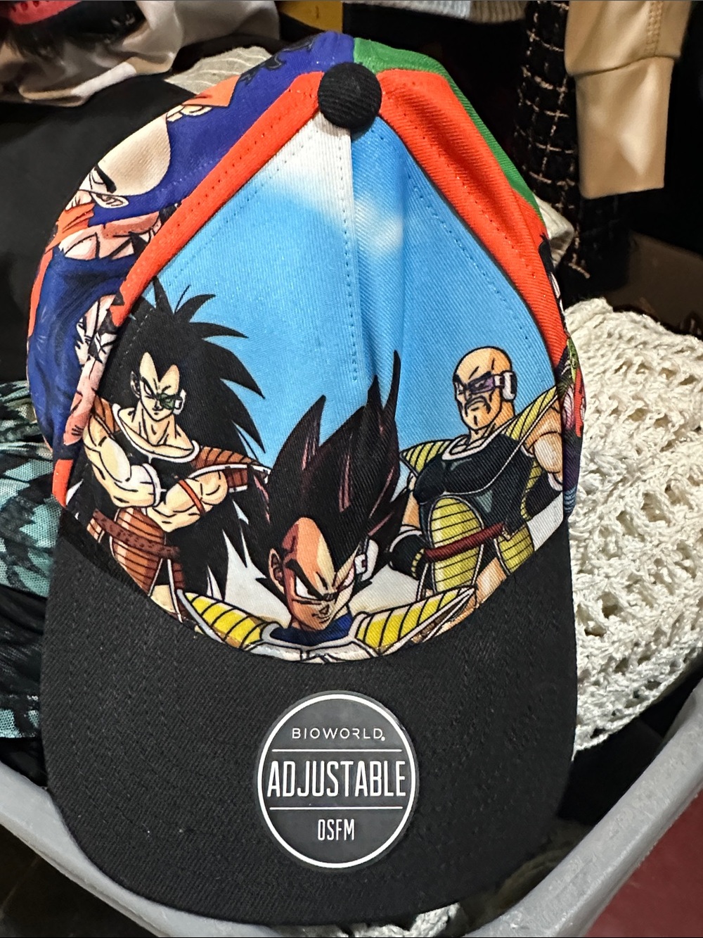 New Bioworld Multicolor Dragon Ball Z Character Baseball Cap